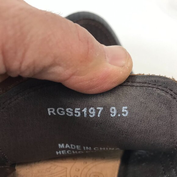 ROBERT GRAHAM ~ MENS 9.5 ~ TAN WOVEN LEATHER PENNY LOAFER DRESS SHOE - Picture 7 of 8